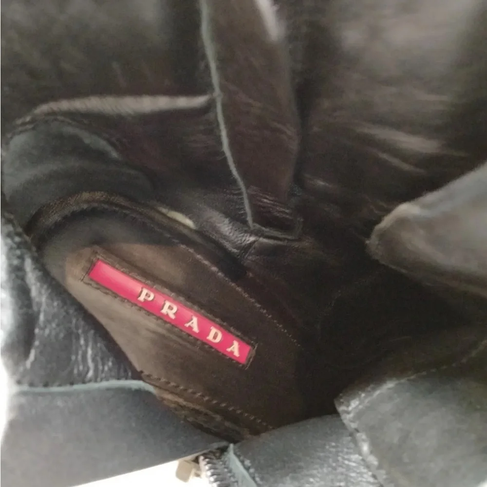 Prada Leather Ankle Boots - Picture 8 of 8